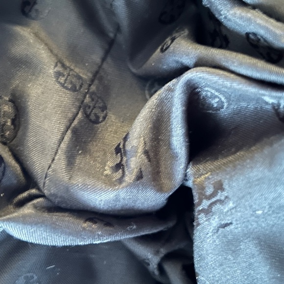 Tory Burch All T Elegant Black Leather Handbag Satchel - Picture 10 of 13